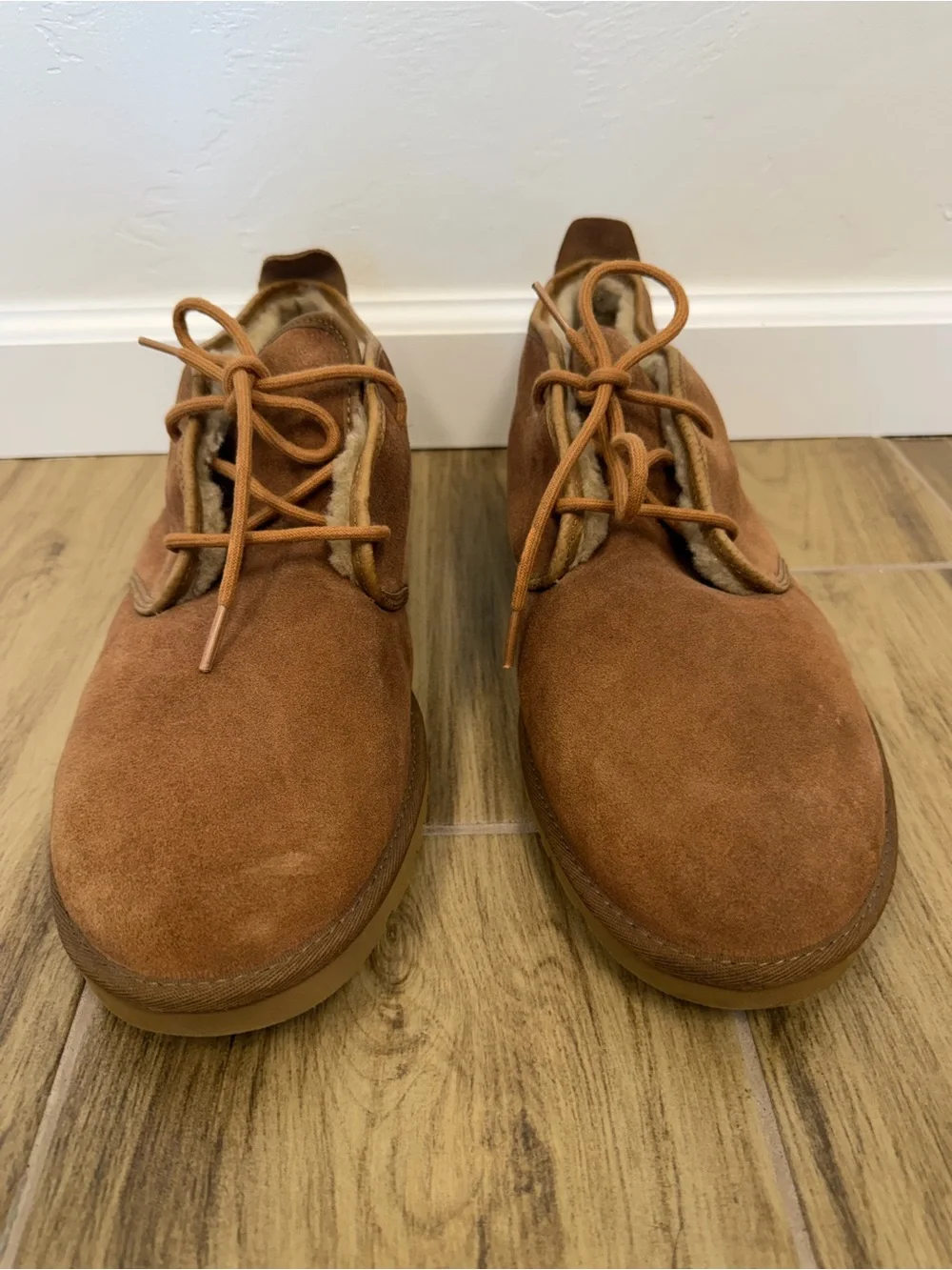 UGG Men's Chestnut Maksim Suede Fully Lined Chukka Ankle Boots Size 15
